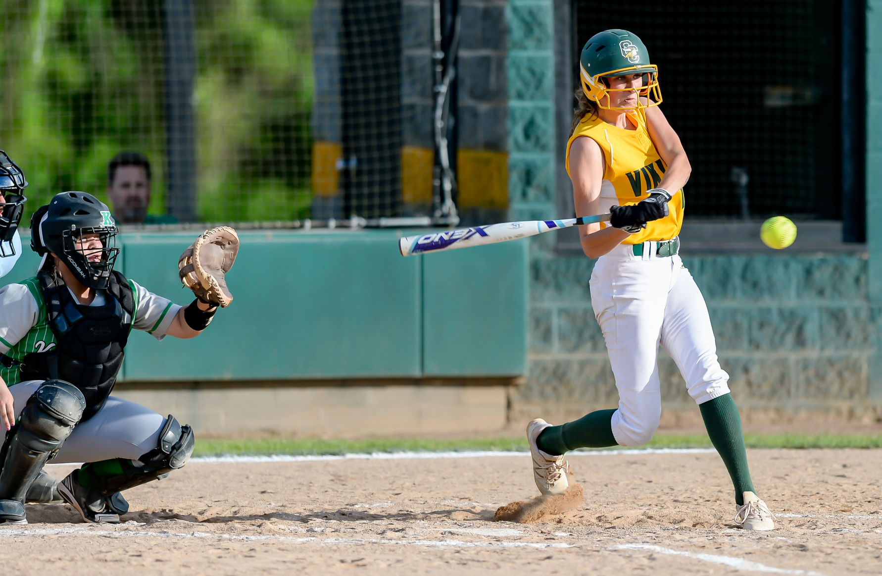 Friday night softball action